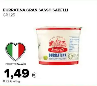 Oasi Sabelli Burratina Gran Sasso 125g offerta