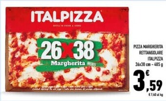 Conad City Italpizza pizza margherita rettangolare offerta