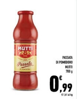 Conad City Mutti passata di pomodoro offerta