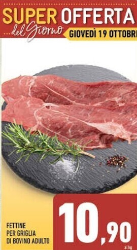 Conad City Fettine per griglia di bovino adulto offerta