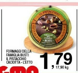 Sigma Formaggi Della Famiglia Busti Il Pistacchio Caciotta offerta
