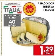 Borello Supermercati Asiago dop riserva i tesori offerta