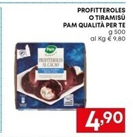 Borello Supermercati Pam profitteroles o tiramisu qualita per te offerta