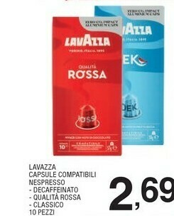 Sigma Lavazza Capsule Compatibili Nespresso offerta