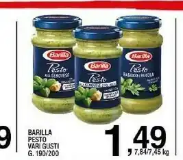Sigma Barilla Pesto Alla Genovese 190 G offerta