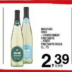 Sigma Cantine maschio Vino Chardonnay Frizzante offerta