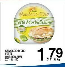 Sigma Camoscio d'Oro Fette Morbidissime 150 G(ml) offerta
