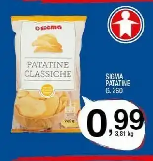Sigma Sigma Patatine Classiche G 260 offerta