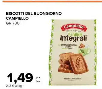 Tigre Campiello I Biscotti Del Buongiorno Frollini Integrali 700 G(ml) offerta