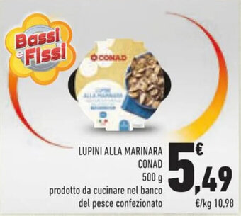 Conad LUPINI ALLA MARINARA CONAD 500 g offerta