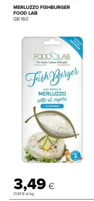 Tigre Foodlab Merluzzo Fishburger 160 Gr offerta