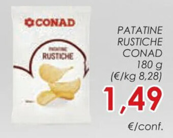 Conad PATATINE RUSTICHE CONAD 180 g offerta
