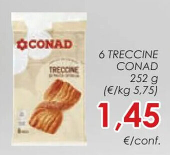 Conad 6 TRECCINE CONAD 252 g offerta