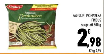 Conad FAGIOLINI PRIMAVERA FINDUS 600 g offerta