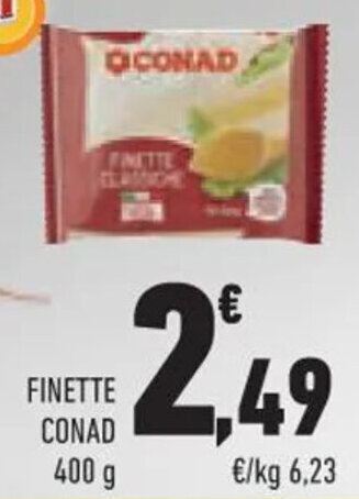 Conad FINETTE CONAD 400 g offerta