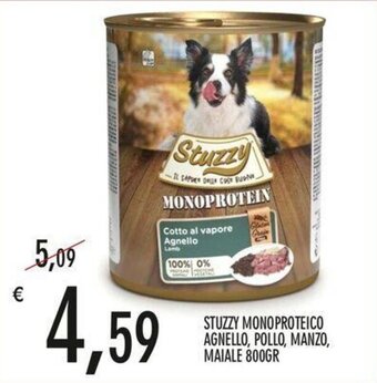 Moby Dick STUZZY MONOPROTEICO AGNELLO, POLLO, MANZO, MAIALE 800GR offerta
