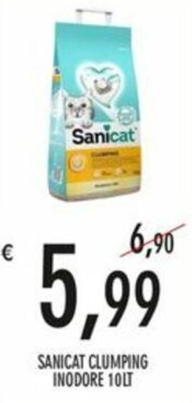 SANICAT CLUMPING INODORE 10LT