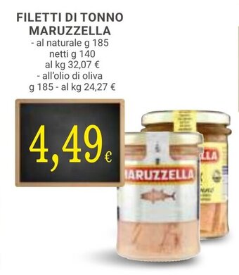 Doro Supermercati FILETTI DI TONNO MARUZZELLA - al naturale g 185 offerta