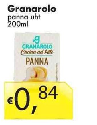 Sugros Granarolo panna uht 200ml offerta