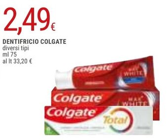 Doro Supermercati DENTIFRICIO COLGATE diversi tipi ml 75 offerta