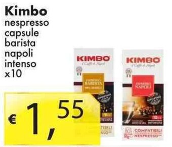 Sugros Kimbo nespresso capsule barista napoli intenso x10 offerta