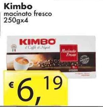 Sugros Kimbo macinato fresco 250gx4 offerta