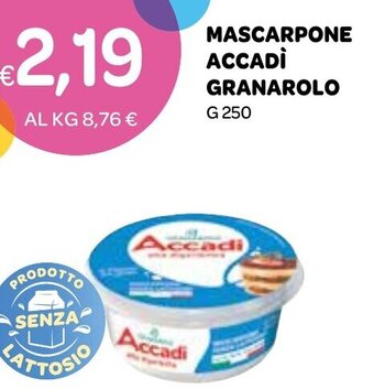 Ekom MASCARPONE ACCADÌ GRANAROLO G 250 offerta