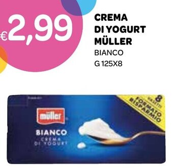 Ekom CREMA DI YOGURT MÜLLER BIANCO G 125X8 offerta