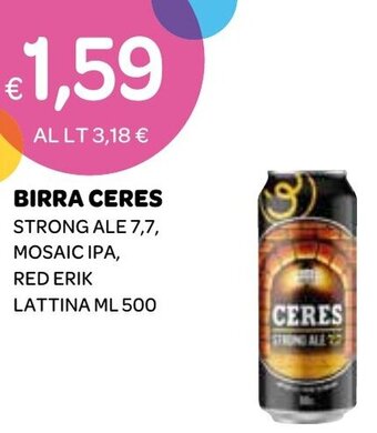 Ekom BIRRA CERES STRONG ALE 7,7 ML 500 offerta