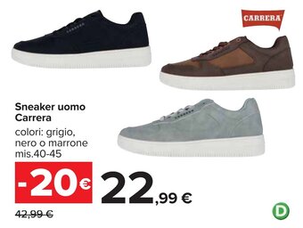 Carrefour Sneaker uomo Carrera offerta