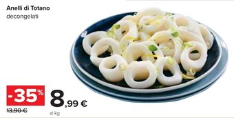 Carrefour Anelli di Totano decongelati offerta