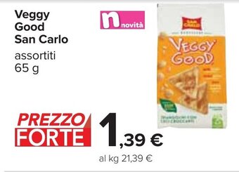 Carrefour Veggy Good San Carlo assortiti 65 g offerta