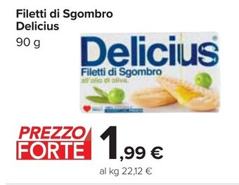 Carrefour Filetti di Sgombro Delicius 90 g offerta