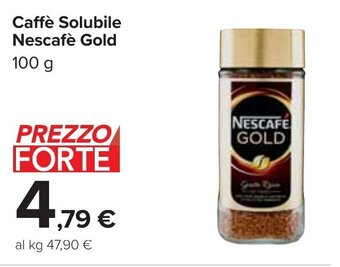 Carrefour Caffè Solubile Nescafè Gold 100 g offerta