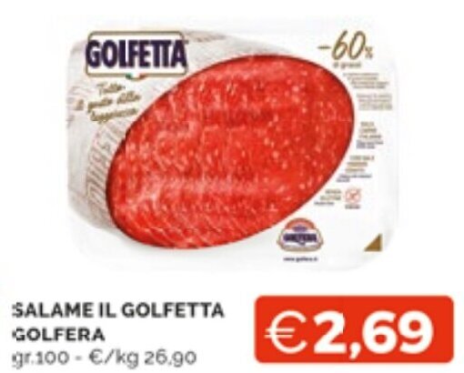 Mercatò Extra SALAME IL GOLFETTA GOLFERA gr.100 offerta