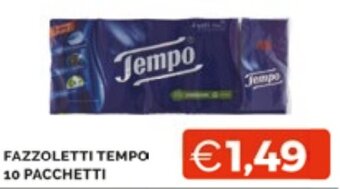 FAZZOLETTI TEMPO 10 PACCHETTI