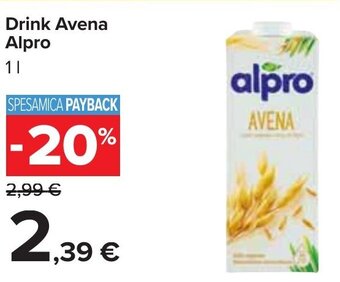 Carrefour Drink Avena Alpro 1 l offerta