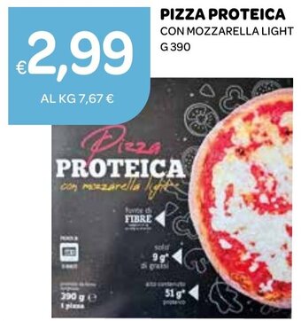 Ekom PIZZA PROTEICA CON MOZZARELLA LIGHT G 390 offerta