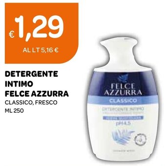 Ekom DETERGENTE INTIMO FELCE AZZURRA CLASSICO, FRESCO ML 250 offerta