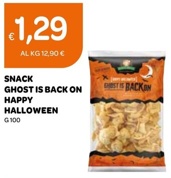 Ekom SNACK GHOST IS BACK ON HAPPY HALLOWEEN G 100 offerta