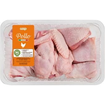 Pollo in parti senza petto coop