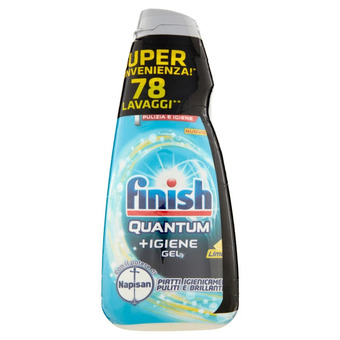 Ipercoop Detersivo per lavastoviglie finish quantum + igiene gel offerta