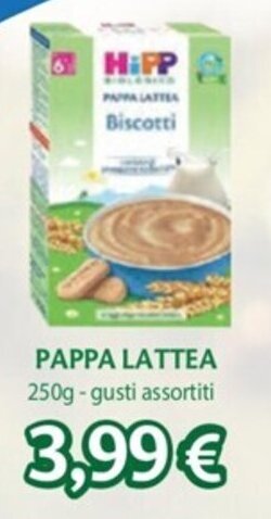 Ideal Bimbo HIPP PAPPA LATTEA 250g-gusti assortiti offerta