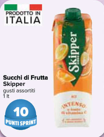 Carrefour Skipper Succhi di Frutta 1lt offerta