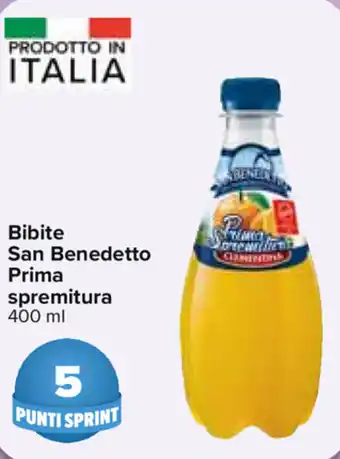 Carrefour San Benedetto Prima spremitura Bibite 400ml offerta