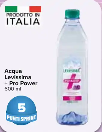 Carrefour Levissima + Pro Power Acqua 600ml offerta