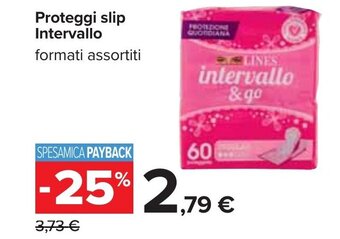 Carrefour Proteggi slip Intervallo formati assortiti offerta