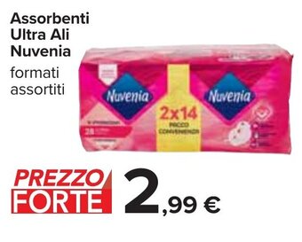 Carrefour Assorbenti Ultra Ali Nuvenia offerta