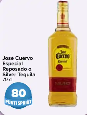 Carrefour Jose Cuervo Especial Reposado o Silver Tequila 70cl offerta
