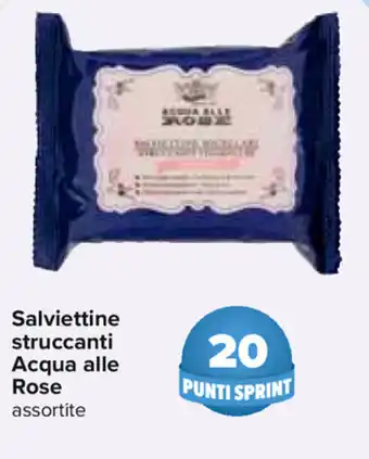 Carrefour Salviettine Struccanti Acqua alle Rose offerta